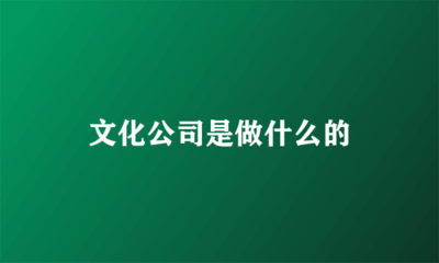 文化公司策劃 創(chuàng)意、連接與價(jià)值的構(gòu)建者